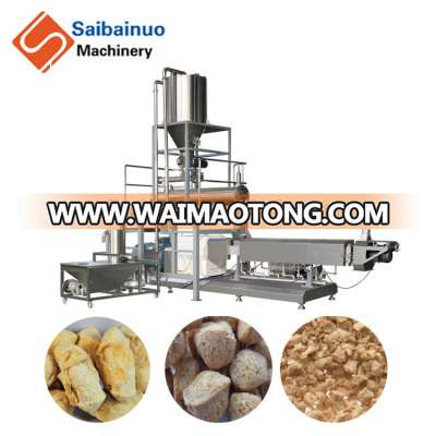 Automatic textured vegetable soy meat protein extruder processing line