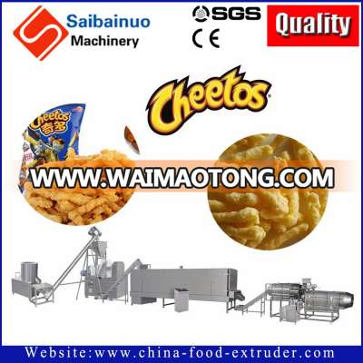 Professional 2016 hot sale cheetos production line and kurkure making machine/nik nak snacks food extruder with great price